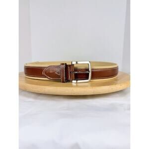 Tommy Bahama Leather and Cloth Belt Men sz XL 42-44